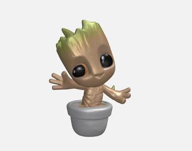 Happy Cute Groot from Guardians Of the Galaxy