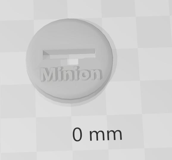 Better embossed Minion Flatmini base