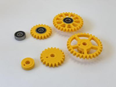 PASTA lite - Fully Printed Gear and Bearing Set