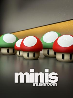 MINIS Super Mario 1up mushroom Pilz container box