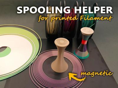 Spooling Helper for Printed Filament (magnetic)