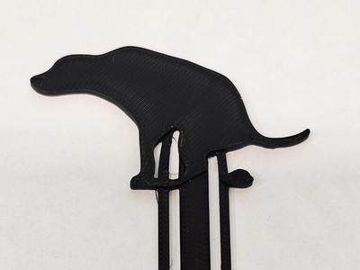 Simple Pooping Dog Bookmark - Commercial Use