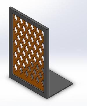 Diamond Pattern Bookend