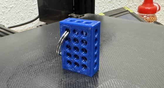 Machinist Block Keychain