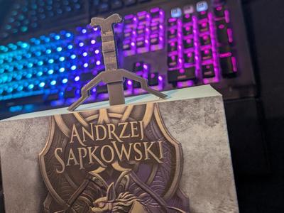 The Witcher Bookmark silver sword