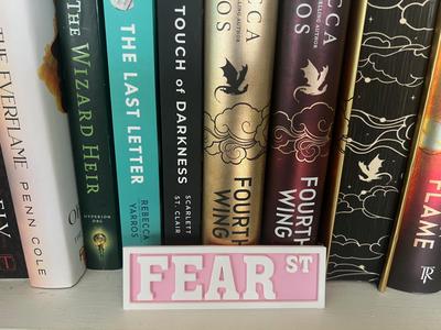 Bookshelf Sign – Fear St – Street Sign