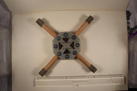 Drone-frame made of PET and wood