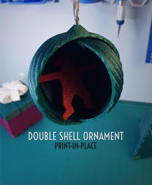 Double Shell Ornament || Christmas