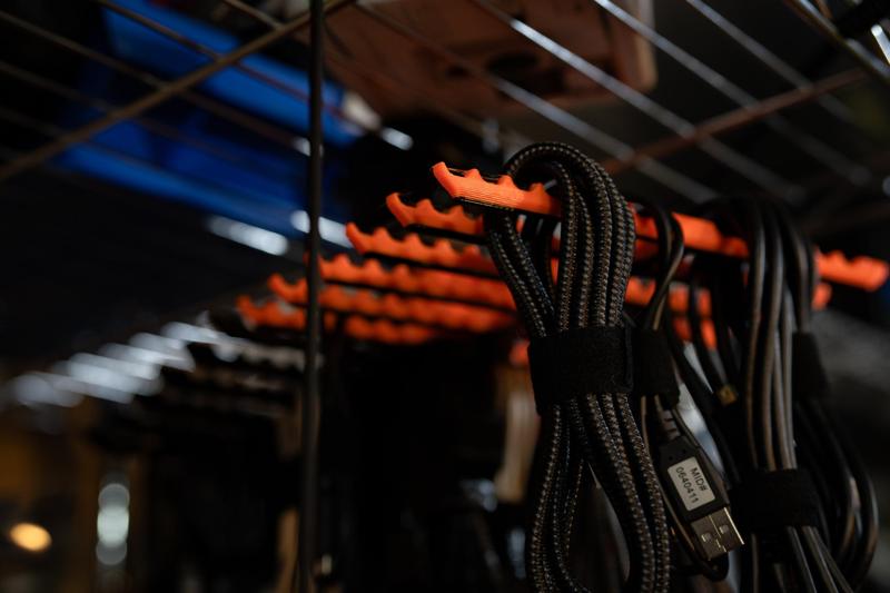 Two-sided Cable Hanger for "ProductiveSusan"