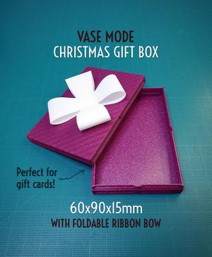 Christmas Gift Box - 60x90x15mm || Vase Mode
