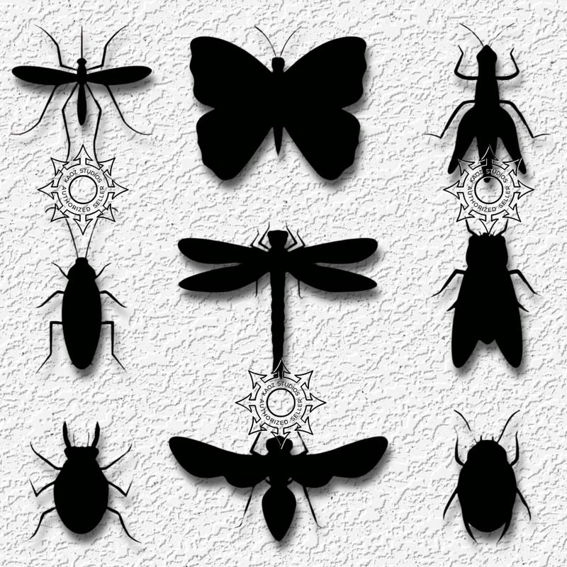 realistic insect collection wall art creepy crawly halloween charms decor
