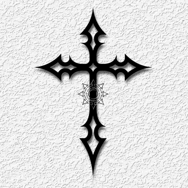 gothic cross wall art halloween goth vampire decor