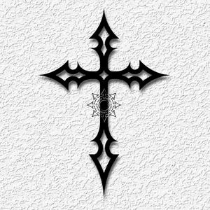 gothic cross wall art halloween goth vampire decor