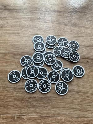 Weightplate trolley/cart coins -  FAST PRINT