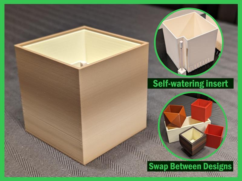 Planter Simple Self-Watering 3" / 75mm