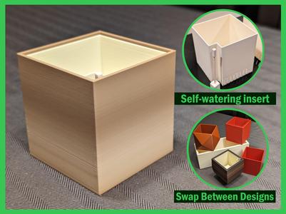 Planter Simple Self-Watering 3" / 75mm