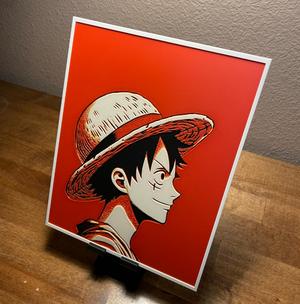 Hueforge - One Piece - Luffy Side View