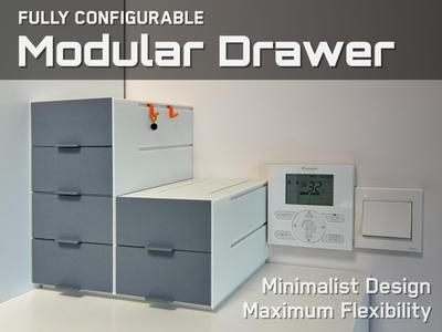 Modular Desk Drawer (Stackable Desktop Organizer)