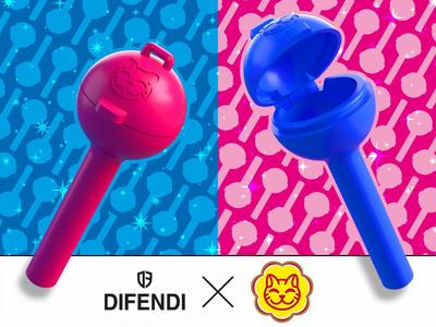 Difendi X Gatto - Chupa Chups Lollipop Holder