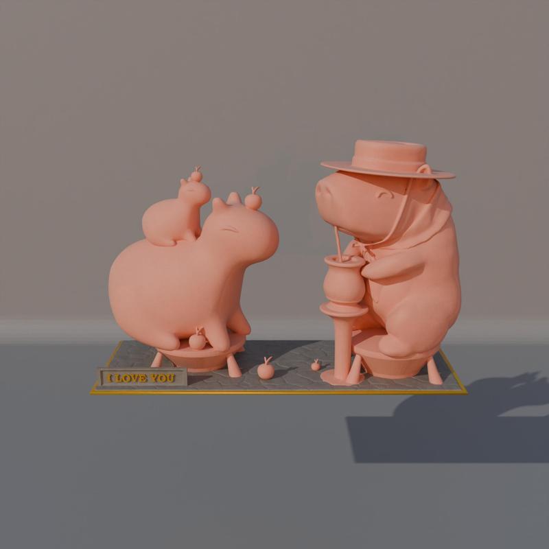 Couple Capybara Valentine - Valentine Gift