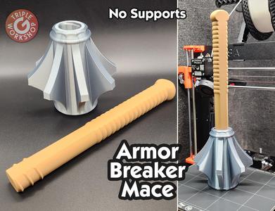Armor Breaker Mace - 2 Piece - No Supports