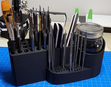 Brush and Hobby File Holder