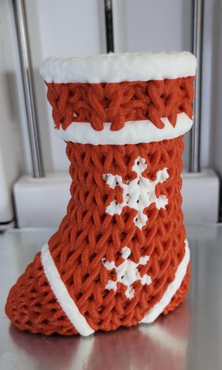 Dual Color Remix of Knitted Stocking