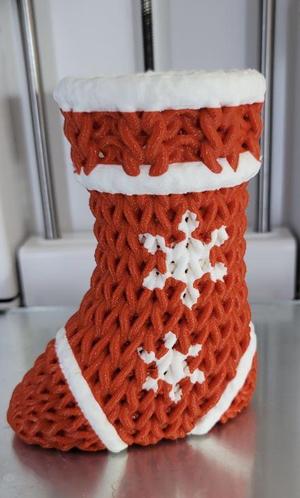 Dual Color Remix of Knitted Stocking