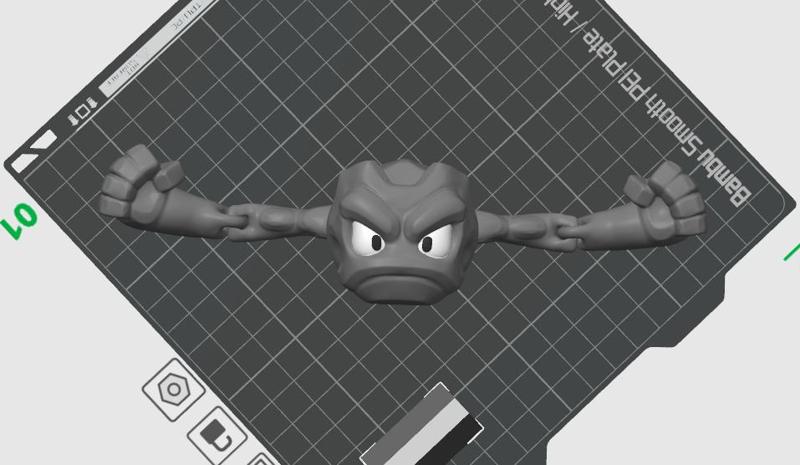 Pokemon Geodude - Flexi Articulated