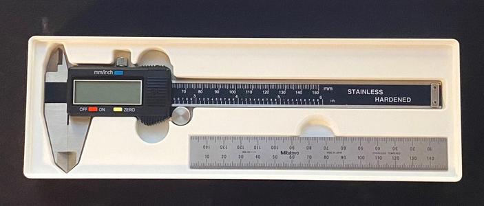 Gridfinity Caliper and Ruler Holder