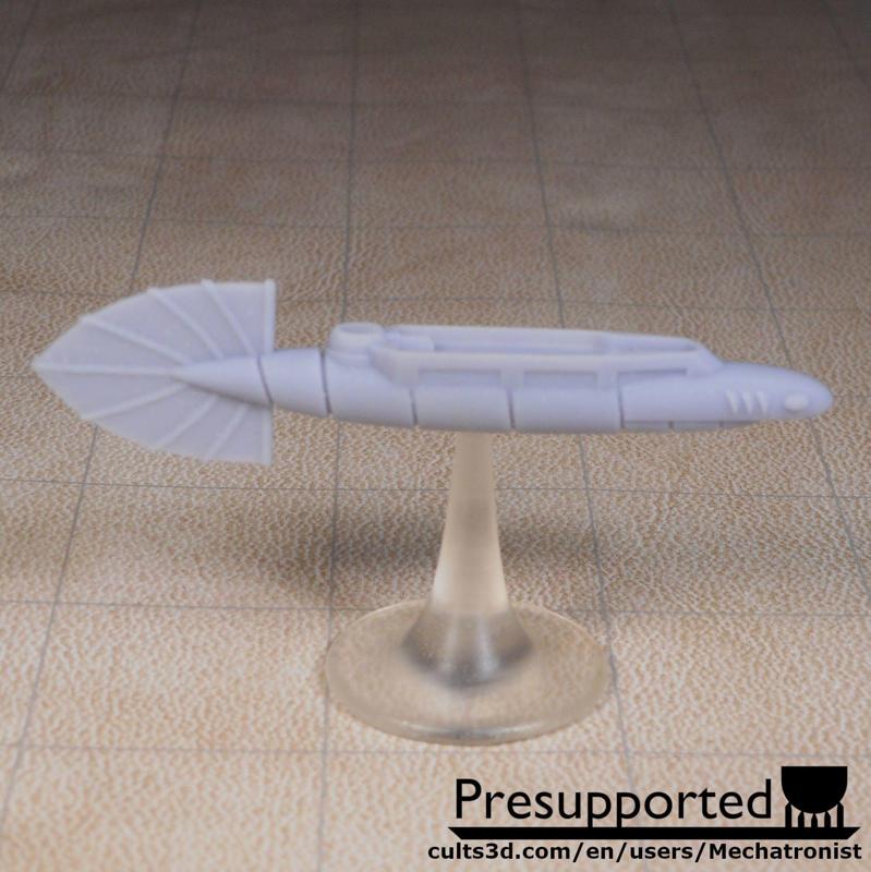 Eel Ship Spelljammer Miniature from dnd 2e