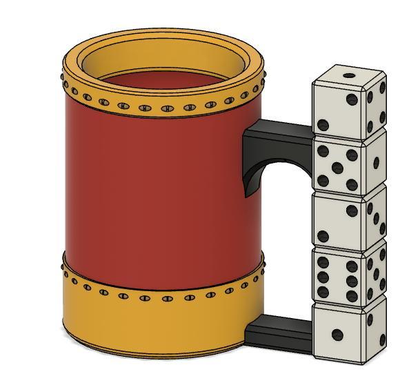 12oz Yahtzee Can Cup - No Storage