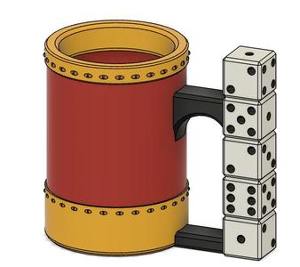 12oz Yahtzee Can Cup - No Storage