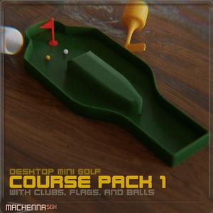 Desktop Mini Golf | Course Set Pack 1