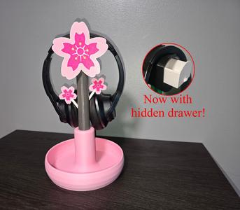 Sakura, Flower Headphone stand with tray