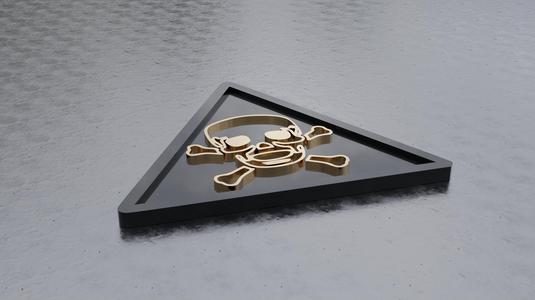 Toxic Material Hazard Coaster (Coaster for drinks) Bundle