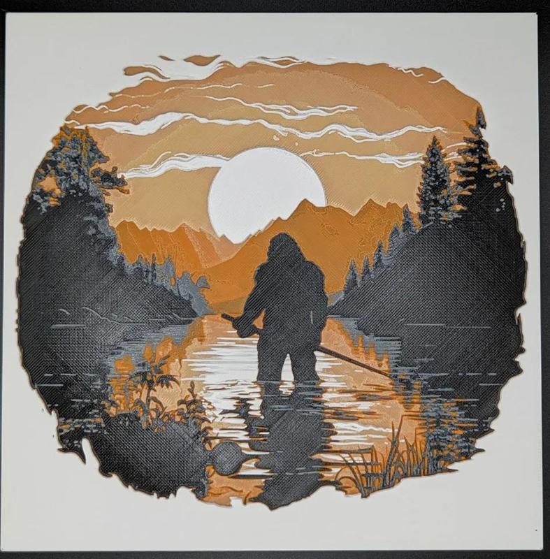 Bigfoot in Nature 2 - HueForge