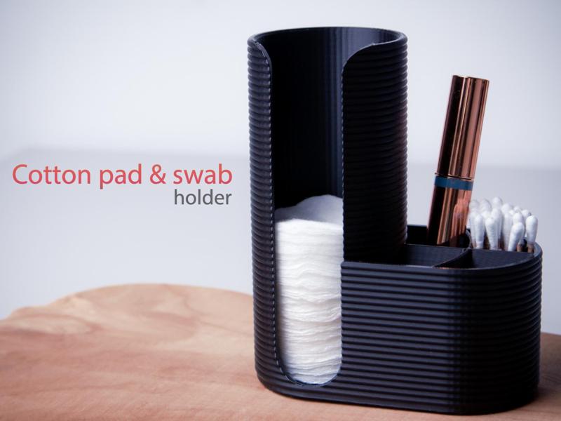 Cotton pad and swab holder