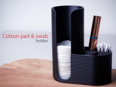 Cotton pad and swab holder