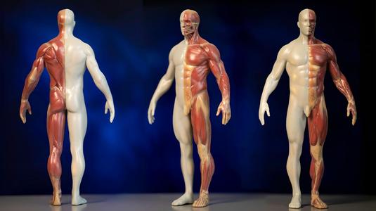 Anatomy model of human body