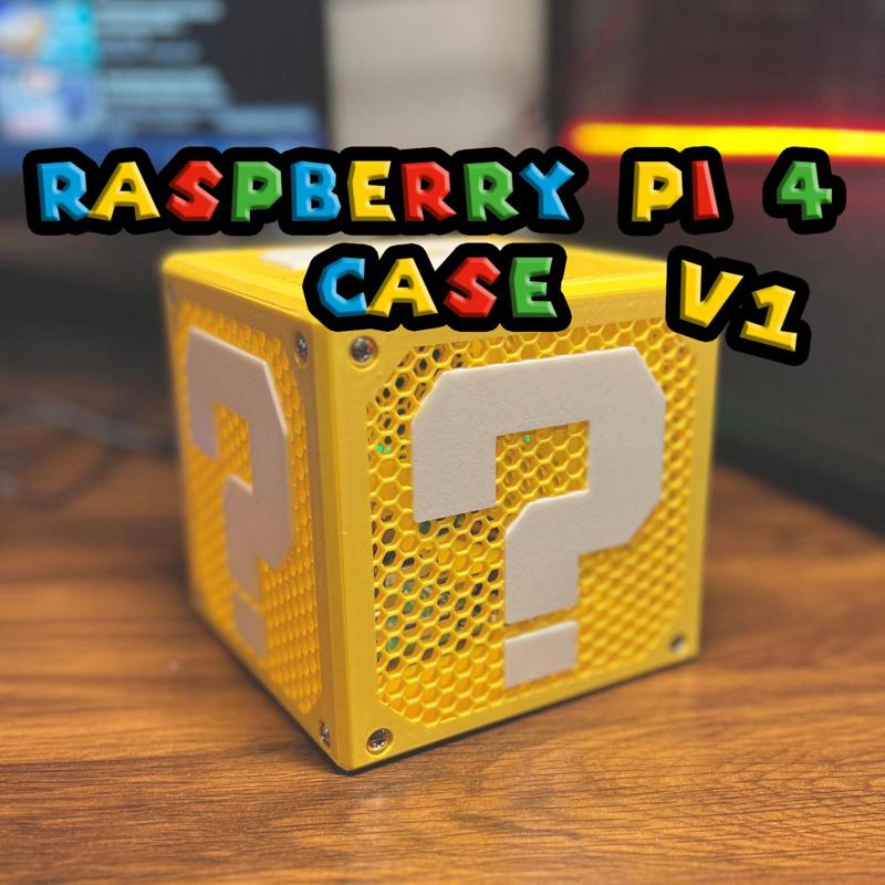 Mario Mystery Box Raspberry Pi 4 Case
