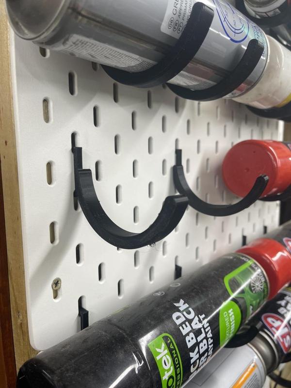 Ikea Skadis Pegboard Spray Can Holder