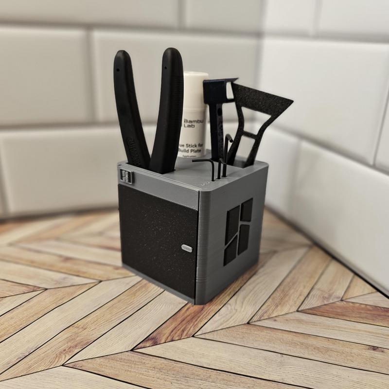 X1C Tool holder Front door(remix).stl