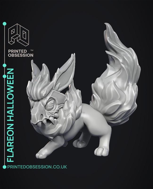 Flareon Halloween - Pokemon - Fan Art