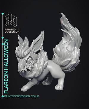 Flareon Halloween - Pokemon - Fan Art