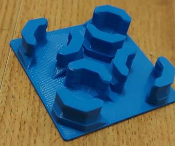 8mm Offset - Quad Command Strip Mount (DS Part A)