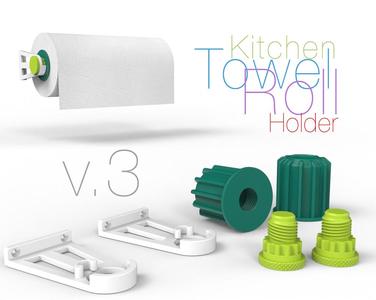  Kitchen Towel Roll Holder Version 3
