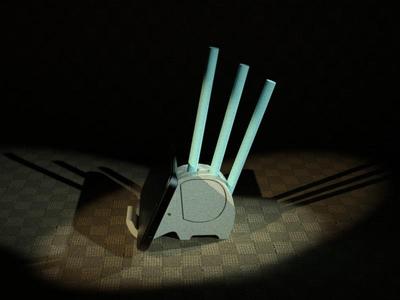 Elephant Cell Phone Stand and Pencil Holder