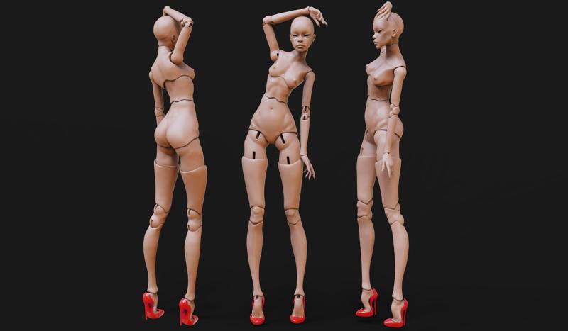 doll Shoes print BJD Doll articulated dolls bjd