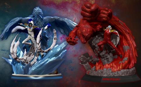 One Piece Admirals - Aokiji Kuzan and Akainu Sakazuki 3d print 3D Model Collection